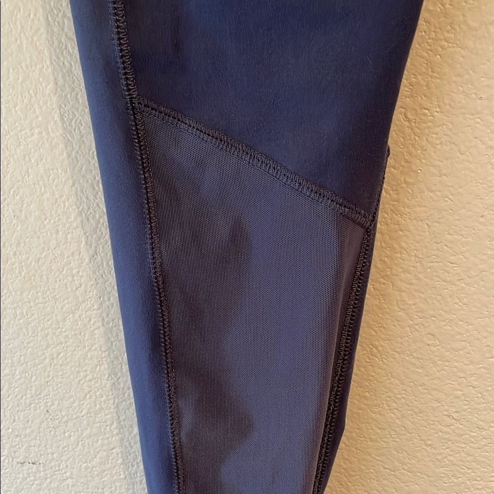 Puma Moto Mesh Leggings, Slate Blue Size L - Picture 7 of 13